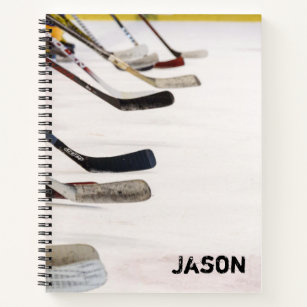 Ice Hockey College Ruled Notebook
