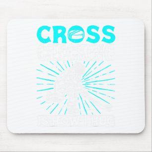 Ice Hockey Cross Checking Is How I Hug Player Team Mouse Pad