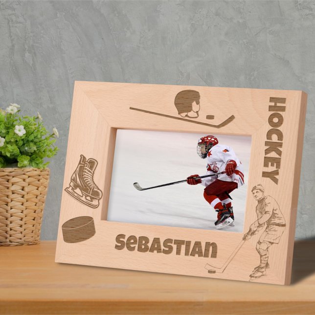 Ice Hockey Custom Name Etched Frames (Creator Uploaded)