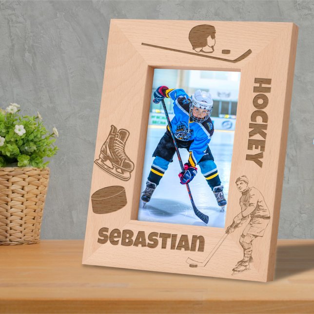 Ice Hockey Custom Name Etched Frames (Creator Uploaded)