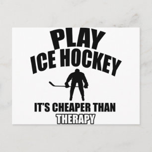 Ice Hockey designs Postcard