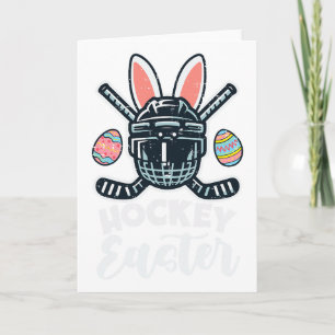 Ice Hockey Easter Helmet Puck Sports Men Boys Kids Card
