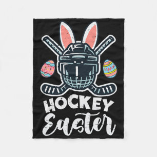 Ice Hockey Easter Helmet Puck Sports Men Boys Kids Fleece Blanket