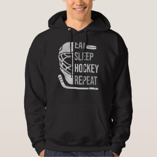 Ice Hockey Eat Sleep Hockey Repeat Hockey Player Hoodie