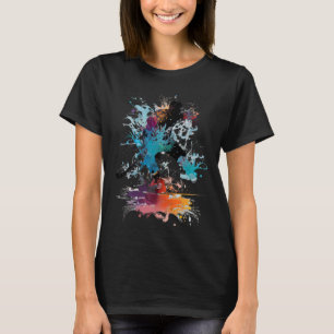 Ice hockey field hockey colourful ice hockey playe T-Shirt