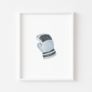 Ice hockey gloves wall art