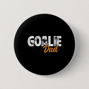 Ice Hockey Goalie Dad Of A Hockey Goalkeeper Fathe 2 Inch Round Button