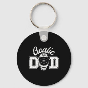Ice Hockey Goalie Dad Proud Ice Hockey Goalkeeper  Keychain