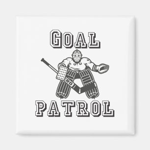 Ice Hockey Goalie Goal Patrol Magnet