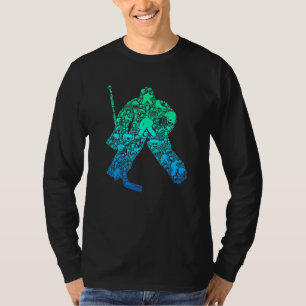 Ice Hockey Goalie Hockey Player Youth Men Kids Boy T-Shirt