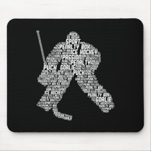 Ice Hockey Goalie Hockey Youth Men Kids Boys  Mouse Pad