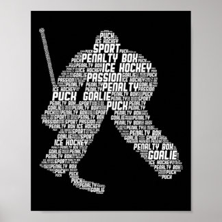 Ice Hockey Goalie Hockey Youth Men Kids Boys Poster