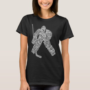Ice Hockey Goalie Hockey Youth Men Kids Boys T-Shirt