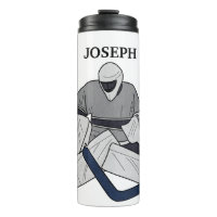 Ice Hockey Goalie Personalized Thermal Tumbler