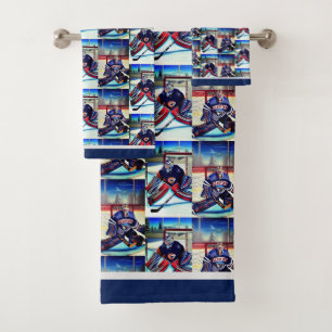 Ice Hockey Goalie Theme  Bath Towel Set