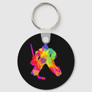 Ice Hockey Goalkeeper For Boys And Children Keychain