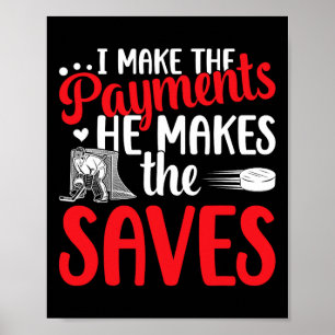 Ice Hockey Goalkeeper Mom Of An Ice Hockey Keeper Poster