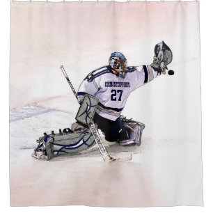 Ice Hockey Goalkeeper With Your Name Drawing
