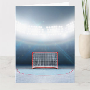Ice Hockey Goals In Stadium Card