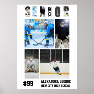 Ice Hockey Graduation Senior Night Poster