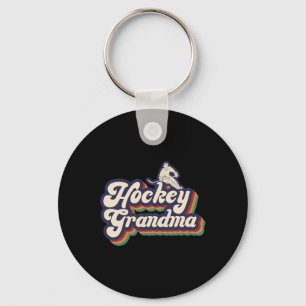 Ice Hockey Grandma Of A Hockey Player Grandmother  Keychain