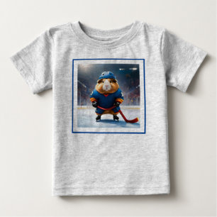 Ice Hockey Guinea Pig,  Baby T-Shirt