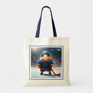 Ice Hockey Guinea Pig,  Tote Bag