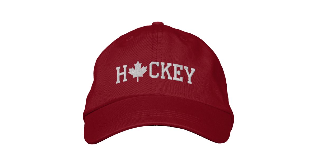 Ice Hockey Hat Canadian Hockey Cap Zazzle