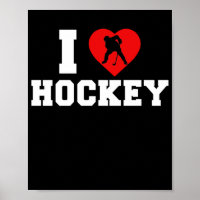Ice Hockey I Love Hockey Player Team