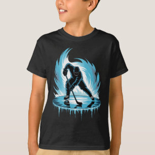 Ice Hockey Illustration Graphic T-Shirt