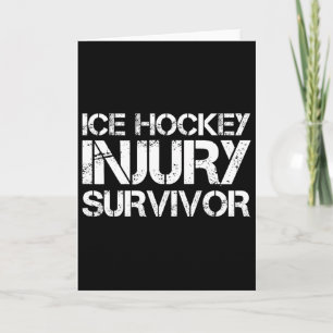 Ice Hockey Injury Survivor Card