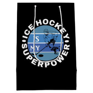 Ice Hockey Is My Superpower Medium Gift Bag