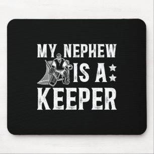 Ice Hockey Keeper Uncle Of A Hockey Goalie Uncle  Mouse Pad