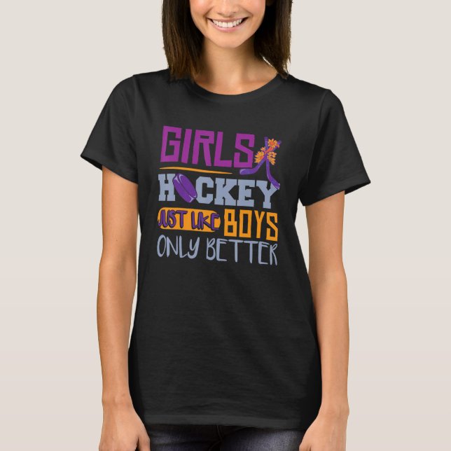 Ice Hockey Kids T-Shirt (Front)