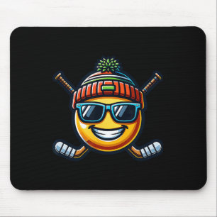 Ice Hockey Lemon Cool Sport Fun Sticks Mouse Pad
