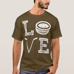 Ice Hockey Love Hockey Puck Ice Hockey Stick T-Shirt