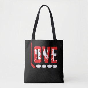 Ice Hockey Love Ice Sports Tote Bag