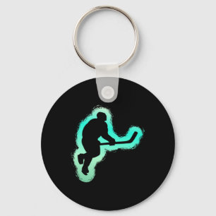 Ice Hockey Lover Winter Sports Fan Player Goalie Keychain