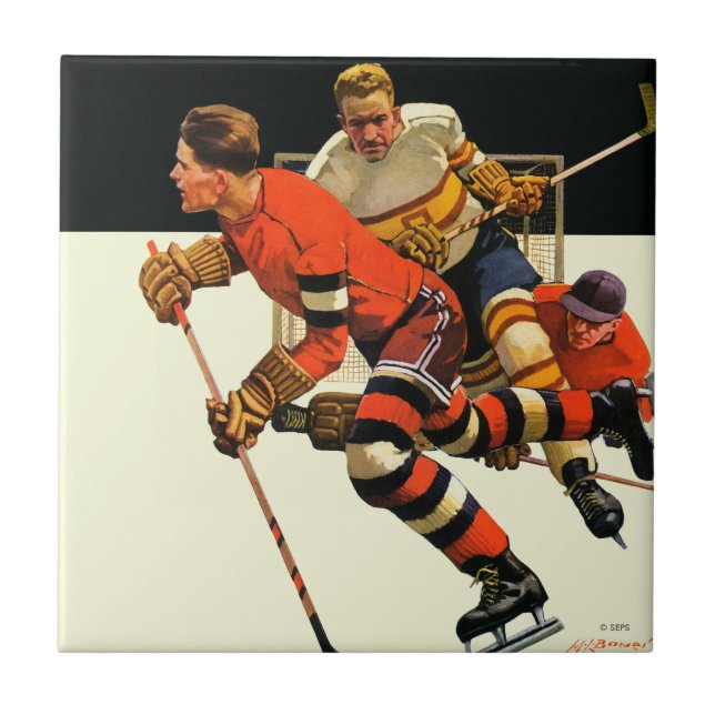 Ice Hockey Match Tile (Front)