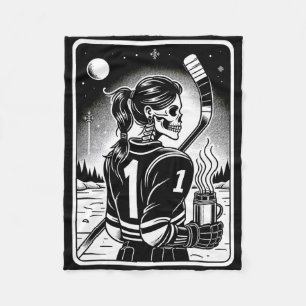 Ice Hockey Mom Ice Hockey Mum Tarot Card  Fleece Blanket