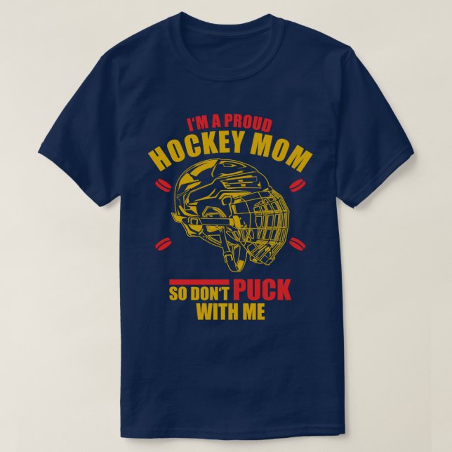 Ice Hockey Mom  T-Shirt (Design Front)
