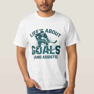"Ice Hockey Objectifs & Humour : T-shirt essentiel