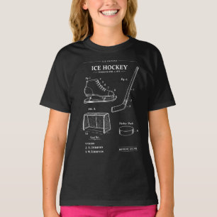 Ice Hockey patent blueprint T-Shirt