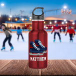 Ice Hockey Personalized Kids Stainless Steel Water 532 Ml Water Bottle<br><div class="desc">Personalized design for your little athletes and sports fans.</div>