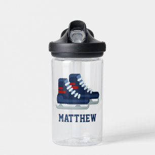 Ice Hockey Personalized Kids Water Bottle