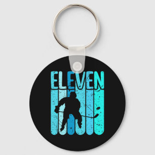 Ice Hockey Player 11th Birthday Boys Ice Hockey Keychain