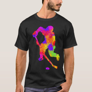Ice Hockey Player Boys Youth Men Kids  T-Shirt