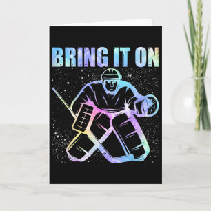 Ice Hockey Player Goalkeeper Ice Hockey Goalie Hoc Card