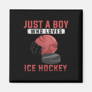 Ice Hockey Player Ice Hockey Fan Goalie Boys Ice H Magnet