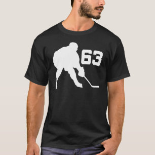 Ice Hockey Player Jersey Number 63 T-Shirt